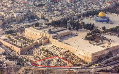 Ophel excavation around the Temple Mount